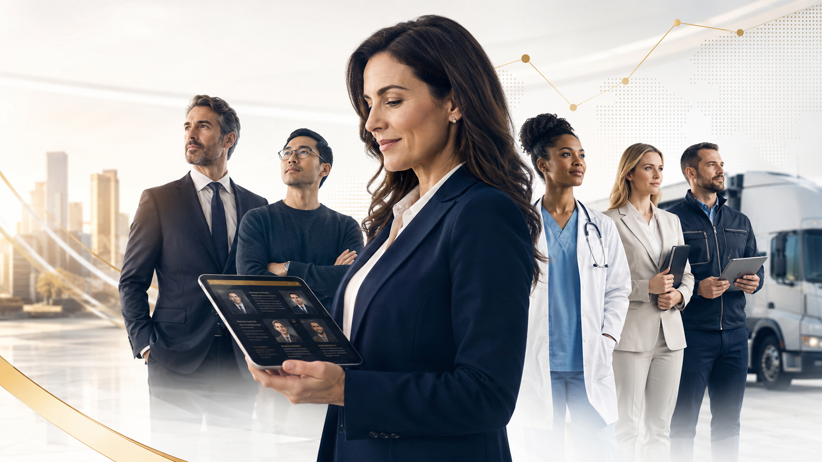 Professional recruiting across multiple industries